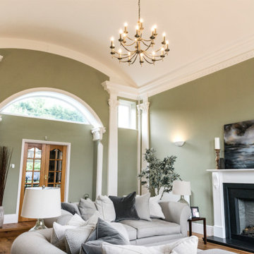Formal Living Room with High Ceiling and Period Features
