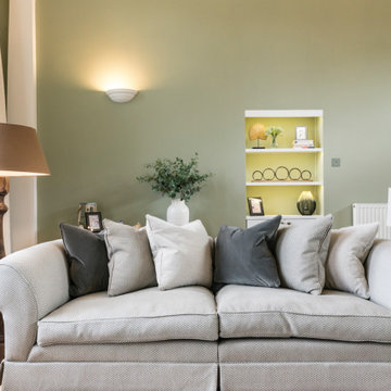 Formal Living Room with High Ceiling and Period Features