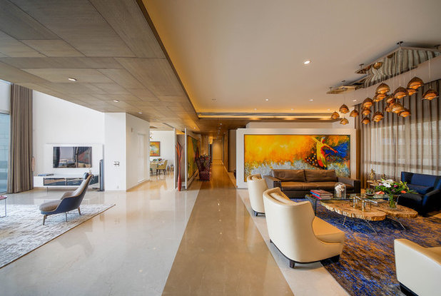 Contemporary Living Room by TAO Architecture Pvt. Ltd.