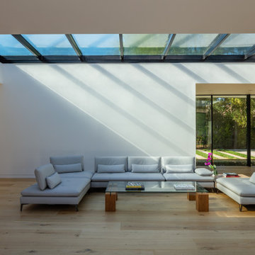 formal living with operable skylight