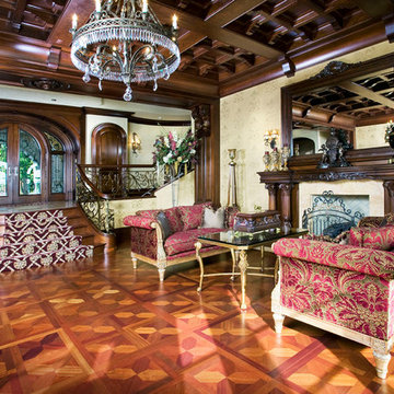 Formal Parlor with Parquet Flooring