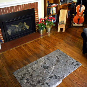 Fossilized Marble Tables Living Room
