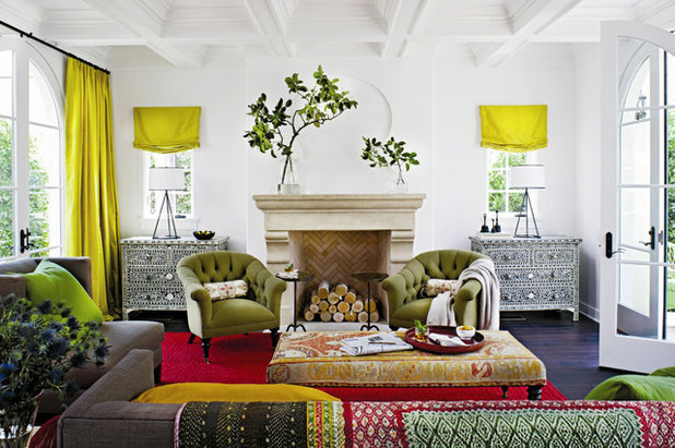 Mediterranean Living Room by Francois & Co