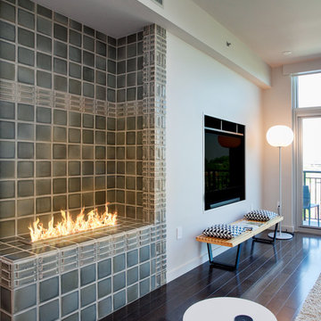 Frank Lloyd Wright Contemporary Storer Fireplace