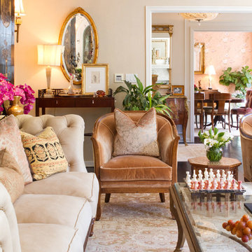 French Colonial Living Room