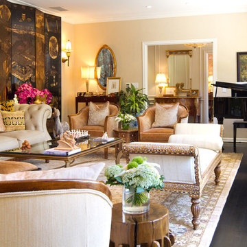 French Colonial Living Room