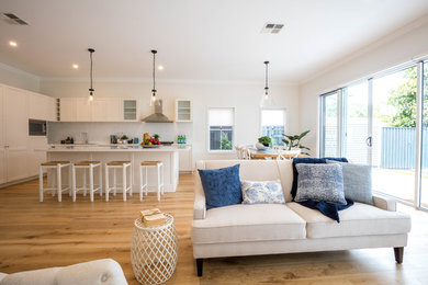 Inspiration for a coastal living room in Sydney.