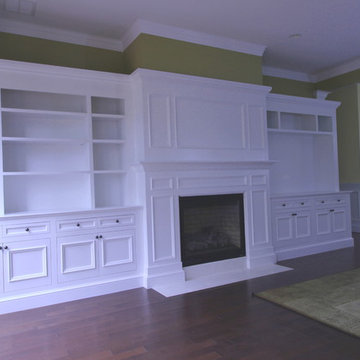 full run of cabinetry with wainscoting