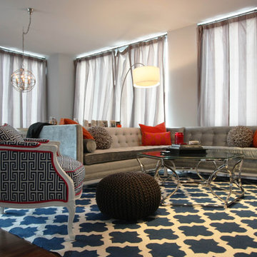 Fun, Contemporary Furnishings in Gold Coast Condo