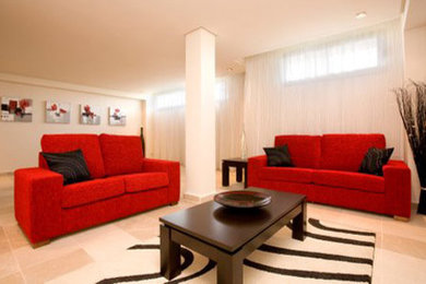 Inspiration for a contemporary living room in Malaga.