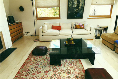 Design ideas for a modern living room in Other.