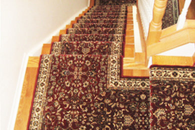Mid-sized elegant staircase photo in Ottawa