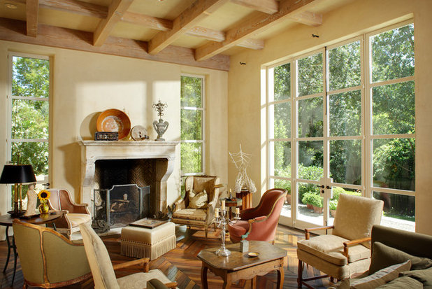 French Country Living Room by Dave Adams Photography