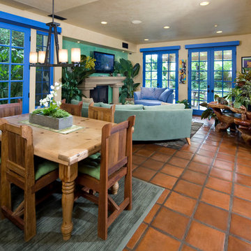 Garden Oasis Dining and Family Room