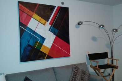 Geometric Painting for living room