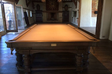 George Wright oak snooker table renovation