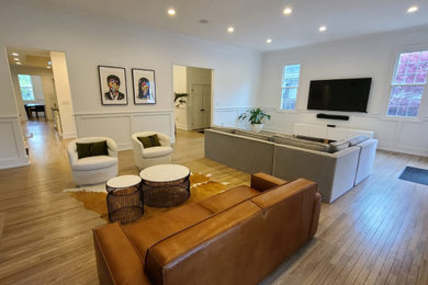 Living room - contemporary living room idea in Philadelphia
