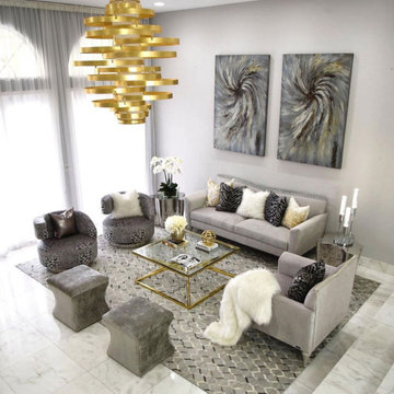 Glam Modern Living Room | #myEDFhome