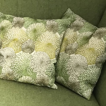 Glamorous embroidered throw pillows