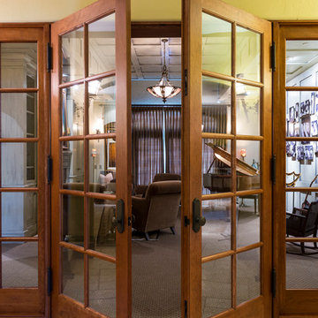 Glass Door Entry to Music Room