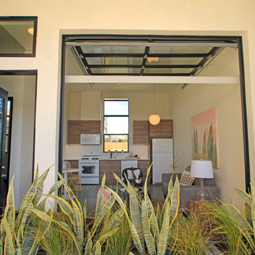 Glass Garage Door for Modern Apartment Living Room