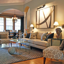 Traditional Living Room by MJ Lanphier