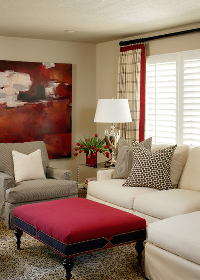Contemporary Living Room by Tobi Fairley Interior Design
