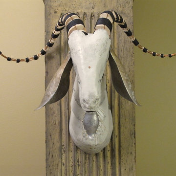 Goat, Faux Taxidermy, Wall Sculpture