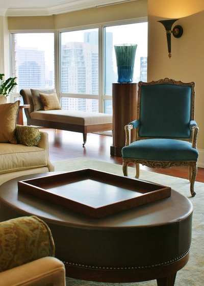 Transitional Living Room by Bryan Bilczewski Design