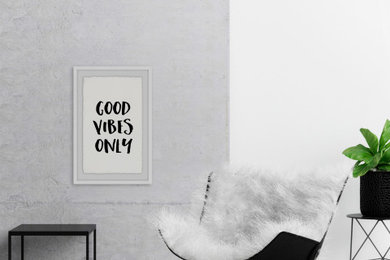 "Good Vibes Only VIII" Framed Painting Print