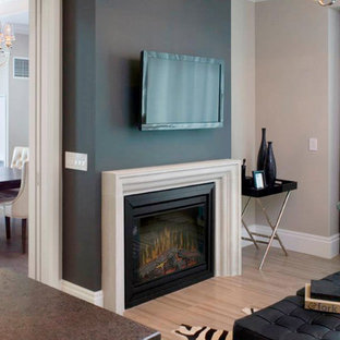 Living Room Electric Fireplace | Houzz