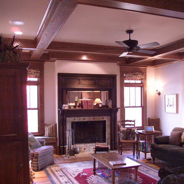 Gould Living Room with fireplace