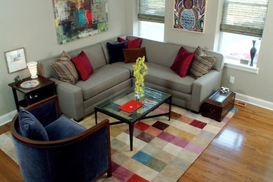 Living room photo in Philadelphia