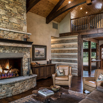 Grand Highlands Rustic Living Room