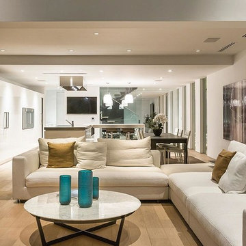 Grandview Drive Hollywood Hills modern home living room interior