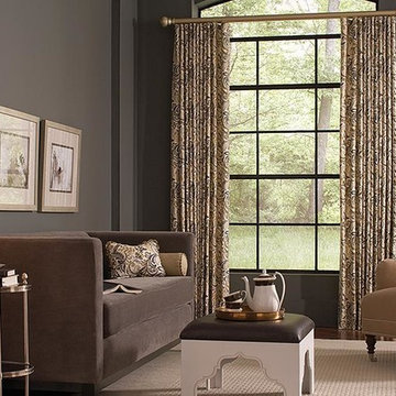 Gray Contemporary Curtains & Draperies of Indianapolis- Custom Styles at Afforda