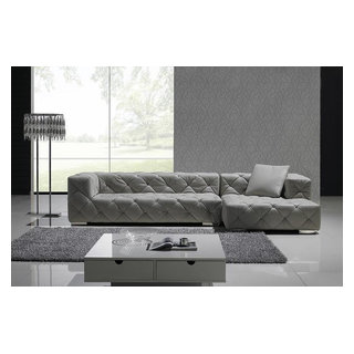 White tufted 2024 leather sectional