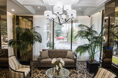 Traditional living room in Toronto.