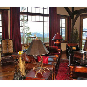 Great Room Custom Window, Timberview Lodge Yellowstone Club