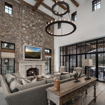 Vaulted Living Room Ceiling