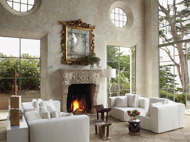 Mediterranean Living Room by iLA designs - The Fine Art of Classic Fresco