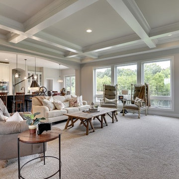 Great Room Living Room – 2015 Woodhaven Model – Parade of Homes