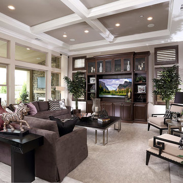 Great Room with beam ceilings