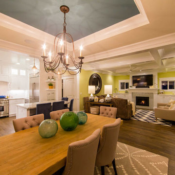 Great Room with Lime Accent