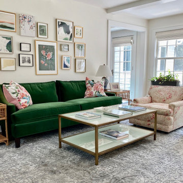 Green and Pink Living room