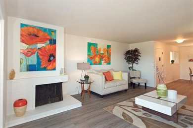 Large trendy living room photo in San Francisco