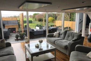 Contemporary living room in Manchester.