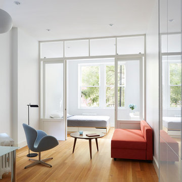 Greenwich Village Apartment Rift and Quartersawn White Oak Floors
