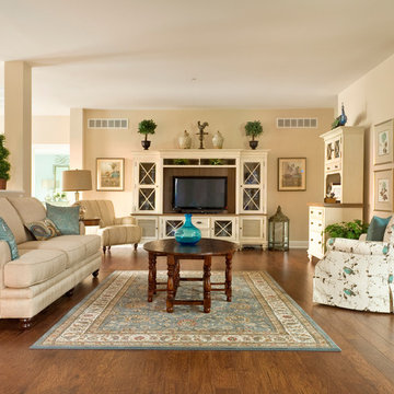 Greenwood Craftsman Model - Living Room - Modular Home - Beracah Homes