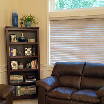 Grey Distressed Wood Blinds
